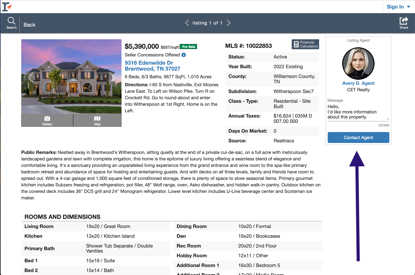 Realtracs Roster My Listings: Realtracs' Lead Generation