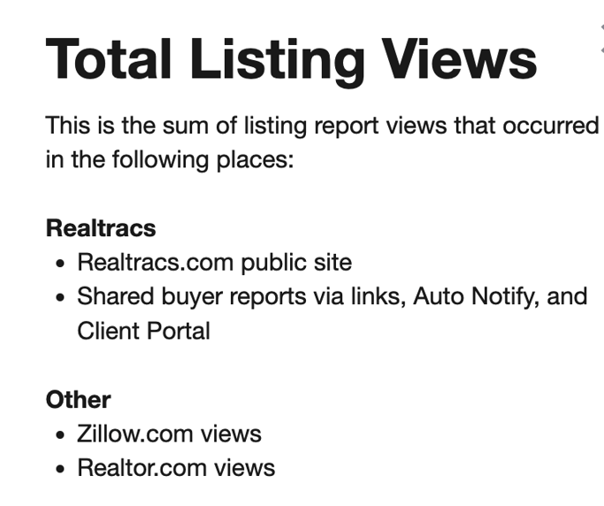 My Listings Listing Activity