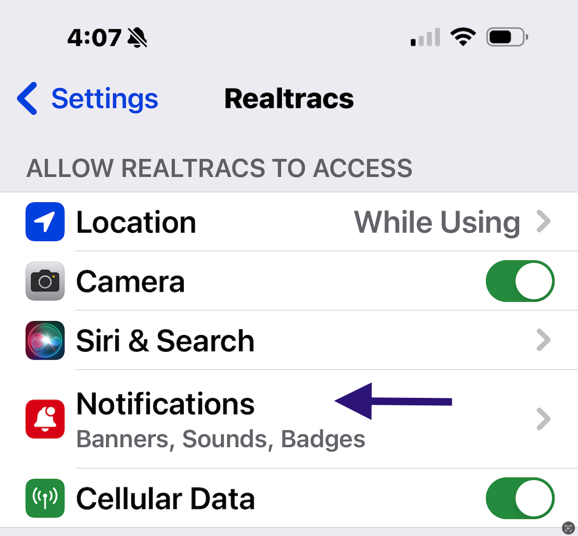 Notification Agent Listing Alerts: Push Notifications: Agent